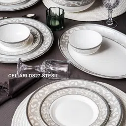cello Pack of 27 Opalware Glass Dinner Set of 27pcs Dinner Set image 5