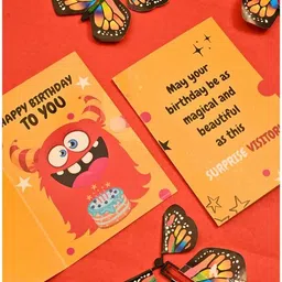 the prink Butterfly Card Greeting Card image 2