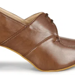 saheb Trendy High Heel Formal Shoes for Girls and Women Derby For Women image 2