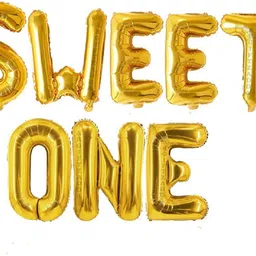 kapoor stores Printed "SWEET ONE" Letter Foil Balloon Decoration Kit For Kids – 1st Birthday Balloon-picture-18