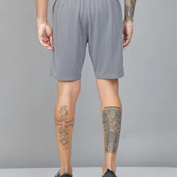 technosport Solid Men Grey Sports Shorts image 2