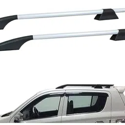 aksmit Car Stylish Roof Rails (Drill Free) in Rocket Curve Design Silver 112cm Car Beading Roll For Hood-picture-15