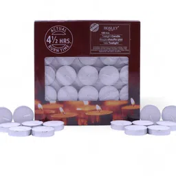 hosley Unscented Paraffin Wax Tealight Candles|Long Lasting|Burn Time 3 Hours Each Candle-picture-28