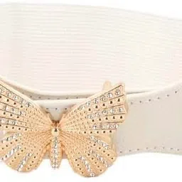 Women Casual White Fabric Belt-image-25