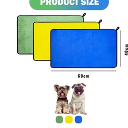 microshine Microfiber PET Towel Set For Dogs & Cats Grooming Gloves for Dog & Cat image 2