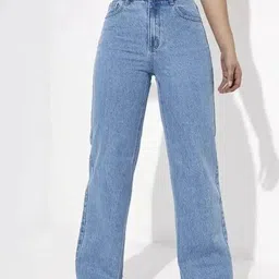 cnw Women Regular Mid Rise Light Blue Jeans-picture-26