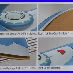 sujata by sujata SUAVA HEAVY WEIGHT DRY IRON | Overheat Protection Thermal Fuse 1100 W Dry Iron image 2