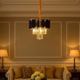 decodelight home Premium & Luxury | Warm White | 3 Ft Tall | Elegant Chandelier Ceiling Lamp image 1