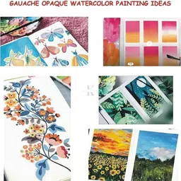 peacora Gouache color Set 12ml Tubes 12 Colors for Drawing & Painting image 5