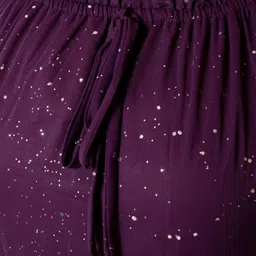 aksha fashion Women A-line Purple Maxi/Full Length Dress image 4