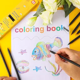 nsusu 12 Pcs Rainbow Colored Pencils, 7 Color in 1 Rainbow Pencil for Kids Pencil image 4
