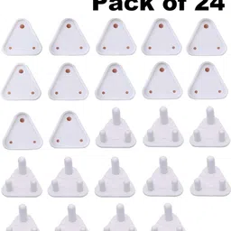 daluci Baby Safety Electric Socket Plug Cover Guards Anti Shock for Kids (Pack Of 24)-picture-11