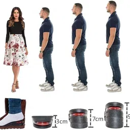 srgonline Height Increase Insole 4-Layer Air Cushion Heel Shoes Insole for Men & Women Heel Support image 3