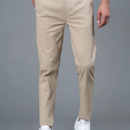 red tape Men Skinny Fit Beige Cotton Blend Trousers-picture-16