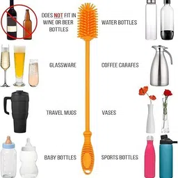 hidix Multifunctional Shoe Brush with Soap Dispenser & Silicone Bottle Cleaning Brush image 5