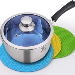 ramkuwar Silicone Hot Mat Random Set of 6 Matte Trivet image 4