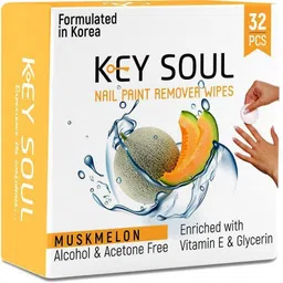 key soul Nail Paint Remover Wipes, Musk Melon 100% biodegradable image 3