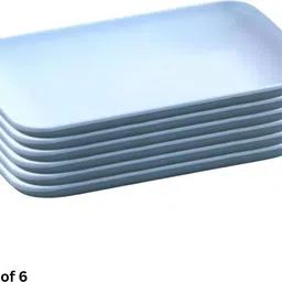 sugaalsu Wheat Straw Reusable Plate, Lightweight, Unbreakable Rectangular Dishwasher Sa Tray image 2