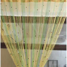 uniquella 213 cm (7 ft) Polyester Semi Transparent Door Curtain Single Curtain image 3