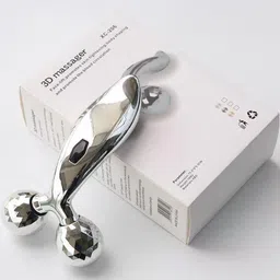 Skylight 79879 3D - Roller Massager 360 Rotate Silver Thin Face Full Body Shape Massager Facial Massage Relaxation Tool Massager-image-55