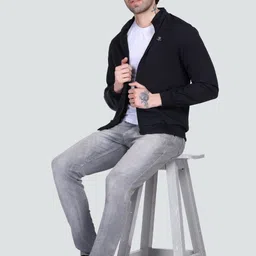 TRANDT DUDE G1562 Solid Men Wind Cheater image 4