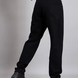 studio nexx Men Loose Fit Mid Rise Black Jeans image 4
