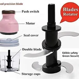 lipsa enterprise Mini Electric Multifunction Food Grinder Vegetable Fruit Mixer Blender Chopper 230 W Food Processor image 3