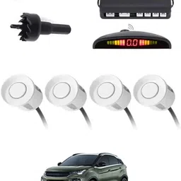 peeps store Universal 4 White Reverse Parking Sensor-AP25N14 Universal 4 White Reverse Parking Sensor-AP25N14 Parking Sensor-picture-12