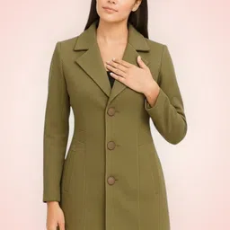 pepzoo Women Solid Double Breasted Casual Blazer-picture-22