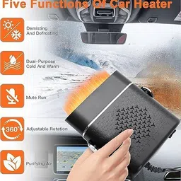 vishbin 2 In 1 Car Heater 150W 12V DC Portable Heater Car Heater Unit image 3