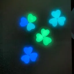 jash night glow pebbles Heart-Shape Multicolour Pebbles 55gm(6pc) Carved Asymmetrical Limestone Pebbles image 4