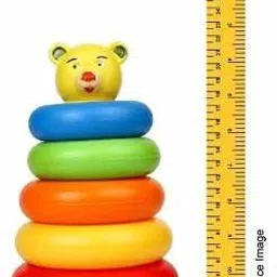 fayme international Smiley Stacking Toys Coloring Teddy Rings for Kids 5 pcs Multi Color, Non Toxic Plastic,Multi Use Bath Toy, Indoor Game, Outdoor Game image 5