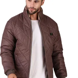 barstow Men Solid Quilted Jacket image 1