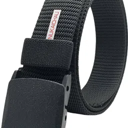 nukaichau Men Casual, Evening, Party Black Nylon Belt-picture-11
