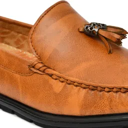 provogue Loafers for Men | Synthetic Leather Party Wear Formal Casual Shoes Loafers For Men image 4