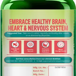 vlado's himalayan organics Vitamin B12 Supplements 500 mcg - Methylcobalamin Tablets for Men & Women image 3