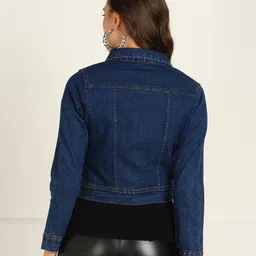 montrez Women Washed Denim Jacket image 2