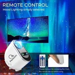 shopogenix LED Nebula Galaxy Projector with blotooth speaker Moon & Star Effects Night Lamp image 1