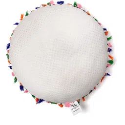 sh creation and handlooms Microfibre Cushion Pack of 2 Solid Designer & Decorative Cushion Circle Shapes for your Luxuries (Size16X16 Inches) image 2