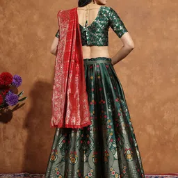 a to z cart Self Design Semi Stitched Lehenga Choli image 2