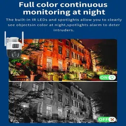 SROPX 8MP Solar PTZ Camera 4G SIM Supported with Dual Light Night Vision Security Camera image 5