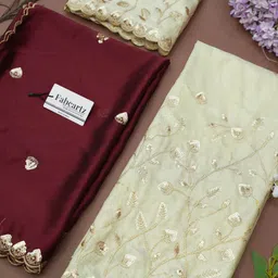 fabcartz Embroidered Semi Stitched Lehenga Choli image 4