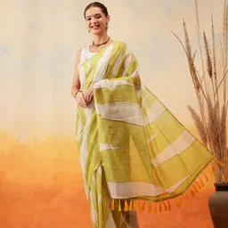 silk zone Ready to Wear Digital Print Chanderi Cotton Blend Saree-picture-11