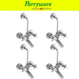 parryware Trio Wall Mixer 2 in 1 with Overhead Shower Provision set of 4 pic 084 Wall Mixer with Overhead Shower Provision Wall Mixer Faucet-picture-16