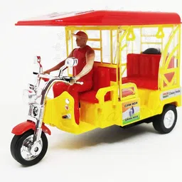 e Rickshaw with pull back action and Spare rear Wheel,RED-image-42