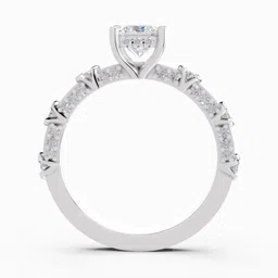 Sparkles Lab Grown Diamond 14kt White Gold ring image 3