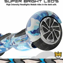 tygatec ECO_Bluetooth Music Speaker Hover board with RGB LED Light Electric Drifting Board Self Balance Wheel Minatory blue HoverBoard Scooter image 5