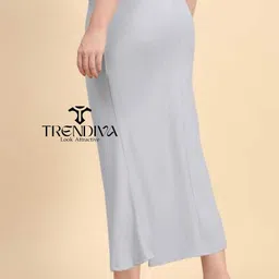 Trendiva 555_GREY_S1 Lycra Blend Petticoat image 2