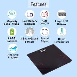GK-JLPV Electronic Digital Premium Personal Bathroom Weight Machine For Human-upto 180kg Weighing Scale image 4