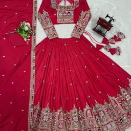 pedr trends Embroidered Semi Stitched Lehenga Choli image 2